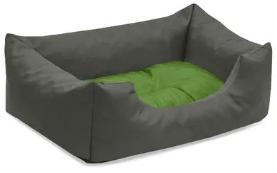 Obrázek produktu pro Pelíšek pro psy MIMI, pohovka pro psy, polštář pro psy, (S) cca 55x40x17cm, GREEN-ROCK (šedá/zelená)