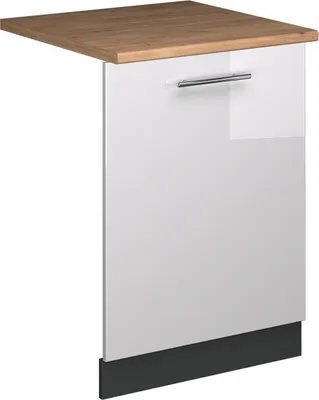 Obrázek produktu pro Čelní panel myčky Vicco Fame-Line Bílá vysoký lesk 60 cm , PD Dub, Model 54807