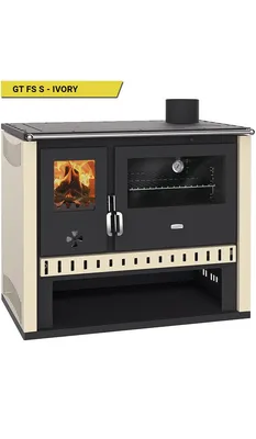 Produktbild von Prity GT FS S – Holzherd, Stahlbackofen, Stahlkochplatte, 15 kW, Ivory