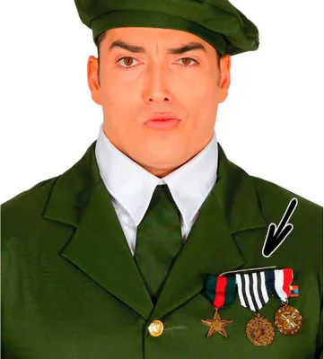 Immagine prodotto di Set di medaglie d'onore Costume da soldato militare