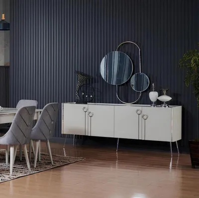 Produktbild von Konsole Kommoden Konsolentisch Schminkkonsole Sideboard Spiegel Dekokonsole