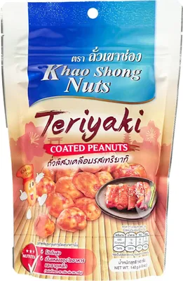 Produktbild von Khao Shong Nuts Erdnüsse Teriyaki 140g