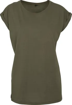Produktbild von Build Your Brand Kurzarm-T-Shirt für Frauen Uapha olive XL