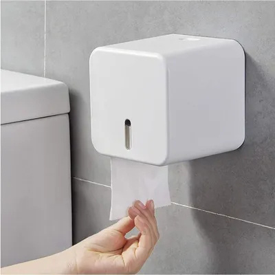 Produktbild von Famanu Toilettenpapierhalter mit praktischem Design - Weiß