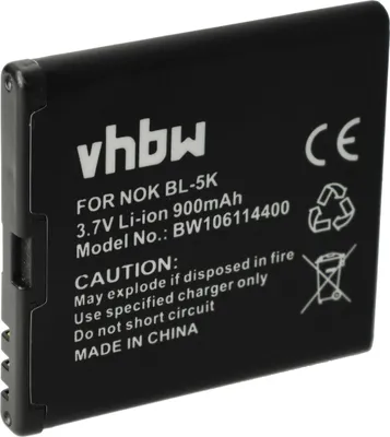 Produktbild von vhbw Akku kompatibel mit Bea-fon SL690 Handy Smartphone Telefon (900 mAh, 3,7 V, Li-Ion)