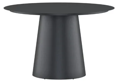 Productafbeelding van Lanzo tuintafel Ø120cm zwart.
