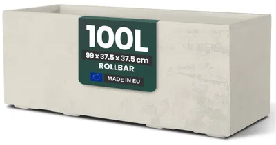 Produktbild von Pflanzenbehälter XL - Natursteinoptik - Robustes Kunststoff - 100 Liter