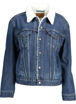 Immagine prodotto di Levi's giacca in denim da donna e da uomo con pelliccia | Giacca elegante per l'autunno e l'inverno taglia S