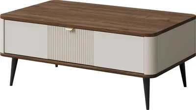 Produktbild von Couchtisch Marly Wohnzimmertisch 100x60x42cm Farbe wählbarKaschmir / Walnuss
