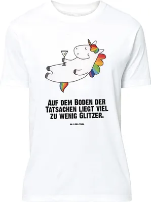 Produktbild von Mr. & Mrs. Panda T-Shirt Einhorn Cocktail - Weiß - Geschenk, Unicorn, Lustig, Tshirt, Caipirinha, Oversize, Shirt, Party, Lustiges, Spruch, Geburtstag, große Größen
