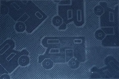 Produktbild von ARISOL Fußmatte Camper Mat strapazierfähig Polypropylen PP 60x40 cm Schwarz