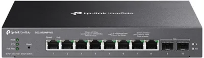 Produktbild von TP-Link Omada SG2210XMP-M2, Managed, L2/L2+, 2.5G Ethernet (100/1000/2500), Power over Ethernet (PoE), Rack-Einbau, Wandmontage