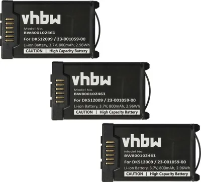 Produktbild von vhbw 3x Akku Ersatz für Aastra DK512009, A600ST1, 23-001080-00, 23-001059-00 für schnurlos Festnetz Telefon (800 mAh, 3,7 V, Li-Ion)