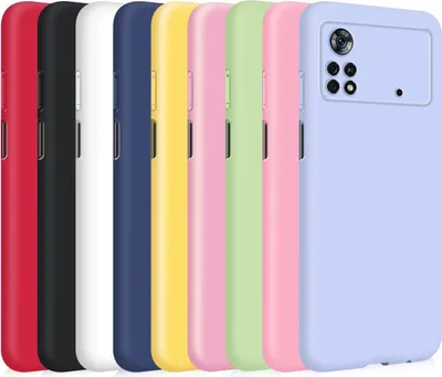 Obrázek produktu pro Sada 9 obalů pro XIAOMI POCO X4 PRO 5G, barevný silikon