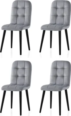 Produktbild von Skye Decor, Retro - 732 V4, Schwarz, Stuhlset (4 Stück), 41 x 88 x 51 cm, 100 % SPERRHOLZ
