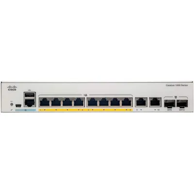 Produktbild von Cisco Catalyst 1000-8FP-E-2G-L - Switch - managed - 8 x 10/100/1000 (PoE+)