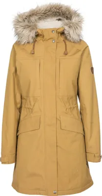 Image de Trespass Parka Faithful pour femme, imperméable, avec capuche TP4818 (XXS) (Grès-couleur)