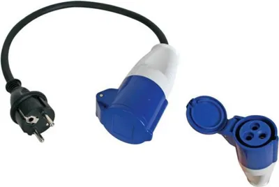 Image de Câble adaptateur prise Schuko vers prise Cee