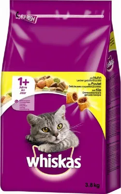 Immagine prodotto di Whiskas Dry 3,8kg - Adult 1+ con pollo