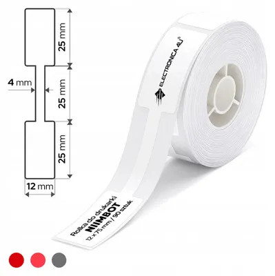 Zdjęcie produktu dla Etykiety samoprzylepne Niimbot D11 D110 D101 H1S do biżuterii 12x75
