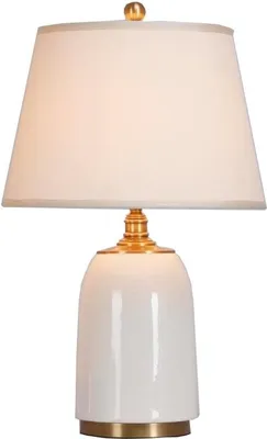 Produktbild von Fine Asianliving Chinesische Tischlampe Porzellan mit Lampenschirm E27 Orientalische Tischleuchte Keramik Nachttischlampen Schlafzimmer Wohnzimmer