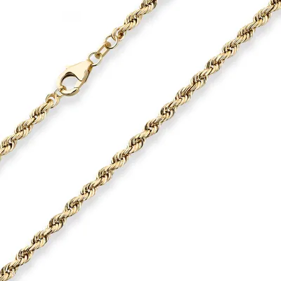 Produktbild von 3,3mm Armband Kordelkette Goldarmband Armschmuck 585 Gold Gelbgold massiv 18cm