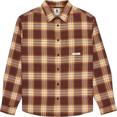 Image de Element All Season, 1 paquet, chemise à manches longues légère, marron, taille S, homme, marron, taille S