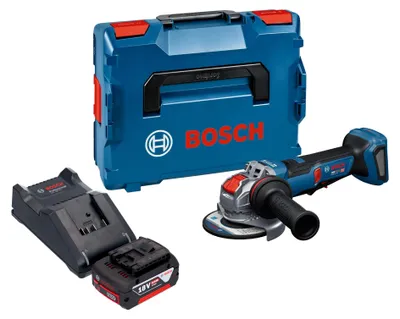 Obrázek produktu pro Akumulátorová úhlová bruska Bosch GWX 18V-11 PS 18 V 125 mm + L-Boxx ( 06019N4400 ) - bez akumulátoru, bez nabíječky
