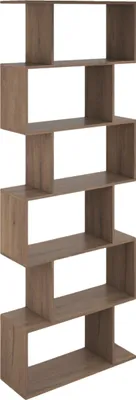 Zdjęcie produktu dla Regał YUMEBLY z 6 poziomami | wolnostojący regał 70x191x24 cm | regał biurowy, wolnostojący regał dekoracyjny | salon, sypialnia, regał biurowy | Bijoux