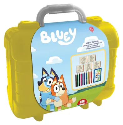 Image de Mallette de voyage Bluey pour tampons et coloriages