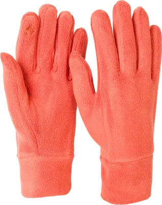 Produktbild von styleBREAKER Damen Touchscreen Fleece Handschuhe Einfarbig, warme Fingerhandschuhe, Winter 09010047