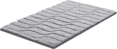 Produktbild von Grund Badteppich VOGUE - 100% Baumwolle, Farbe:Grau, Größe:60x100 cm