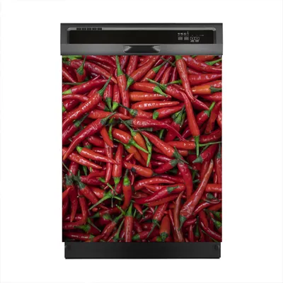 Produktbild von Aufkleber sticker 60x70 cm Dekorative folie Spülmaschine - Paprika Gemüse