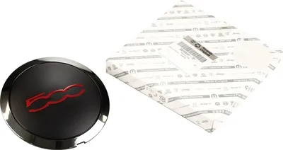 Produktbild von Original Fiat Nabendeckel Felgendeckel Chrom Rot 500 Ab 2012 Stufe 4 GT 51939747