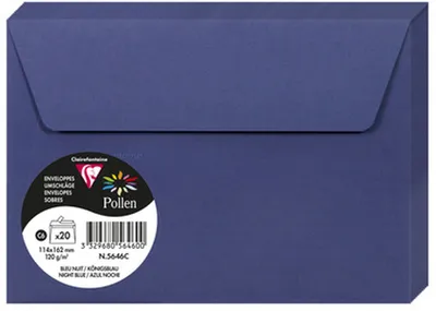 Obrázok produktu pre Obálka C6 Peľ 120g kráľovská modrá
