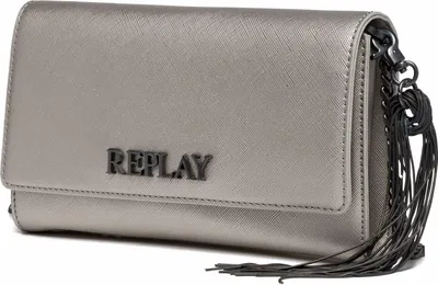 Produktbild von REPLAY Umhängetasche Clutch Crossbody Bag Shiny Silver silberfarben