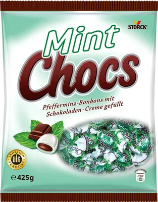 Obrázok produktu pre Storck Mint Choc mätové cukríky s čokoládovým krémom 425g