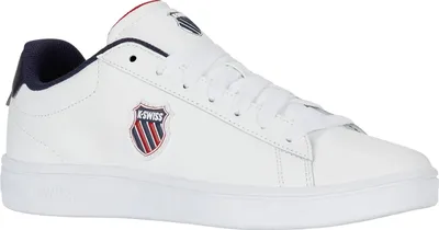 Immagine prodotto di K-Swiss COURT SHIELD II Scarpe da ginnastica da uomo bianche in vera pelle 04412-983-M
