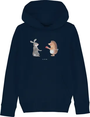 Produktbild von Mr. & Mrs. Panda Kinderpullover Hase Igel 7-8 Jahre (122/128) - French Navy - Geschenk, Trösten, Lustige Sprüche, Herzschmerz, Liebe Spruch, Hoody, Kapuzenpulli, Pullover