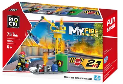 Zdjęcie produktu dla Blocki Myfirebrigade 2 W 1 Zestaw Klocków Do Straży Pożarnej 4 Małe Zestawy