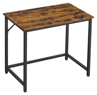 Productafbeelding van Bureau, computerbureau, klein bureau, 80 x 50 x 75 cm, geschikt voor een kantoor of thuiswerkplek, eenvoudig te monteren, staal, industrieel design