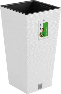 Immagine prodotto di Fioriera FURU Quadrato Balconiera Fioriera Bianco 26,6 L