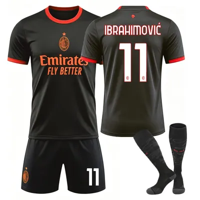Immagine prodotto di #11 IBRAHIMOVIC Maglia da calcio da trasferta del Milan 26-27 per bambini e adulti TAGLIA:26