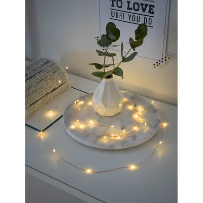 Produktbild von Konstsmide Weihnachtsbeleuchtung  Micro LED Lichterkette 20 warmweiße Dioden GL240
