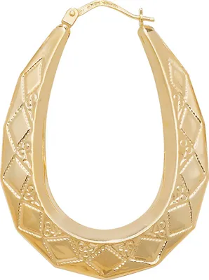 Produktbild von 9 Karat (375) Gold Damen - Paar Creolen - 40mm*30mm; TRS11477
