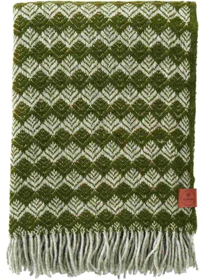 Produktbild von Klippan Tuva Wolldecke 130x200 cm 60% schwedische Wolle, 40% Wolle: moos Farbe: moos