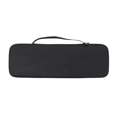A black keyboard case with a handle is shown against a white background.