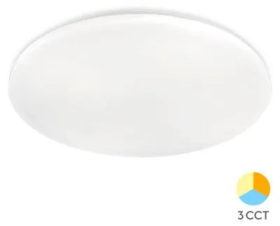 Productafbeelding van Braytron LED plafondlamp, rond, 24W, met sterrenhemel-effect, 3-in-1 kleurtemperatuur, 2450 lumen
