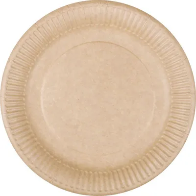 Produktbild von 20 Pappteller natur Kraftkarton be green Ø 23cm Eco braun