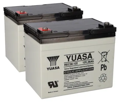 Obrázok produktu pre Batéria 2x 12V 36Ah vhodná pre e-mobil, invalidný vozík, e-skúter